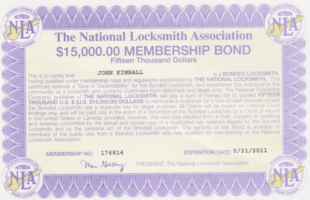A Metro Atlanta Locksmith that is actually bonded