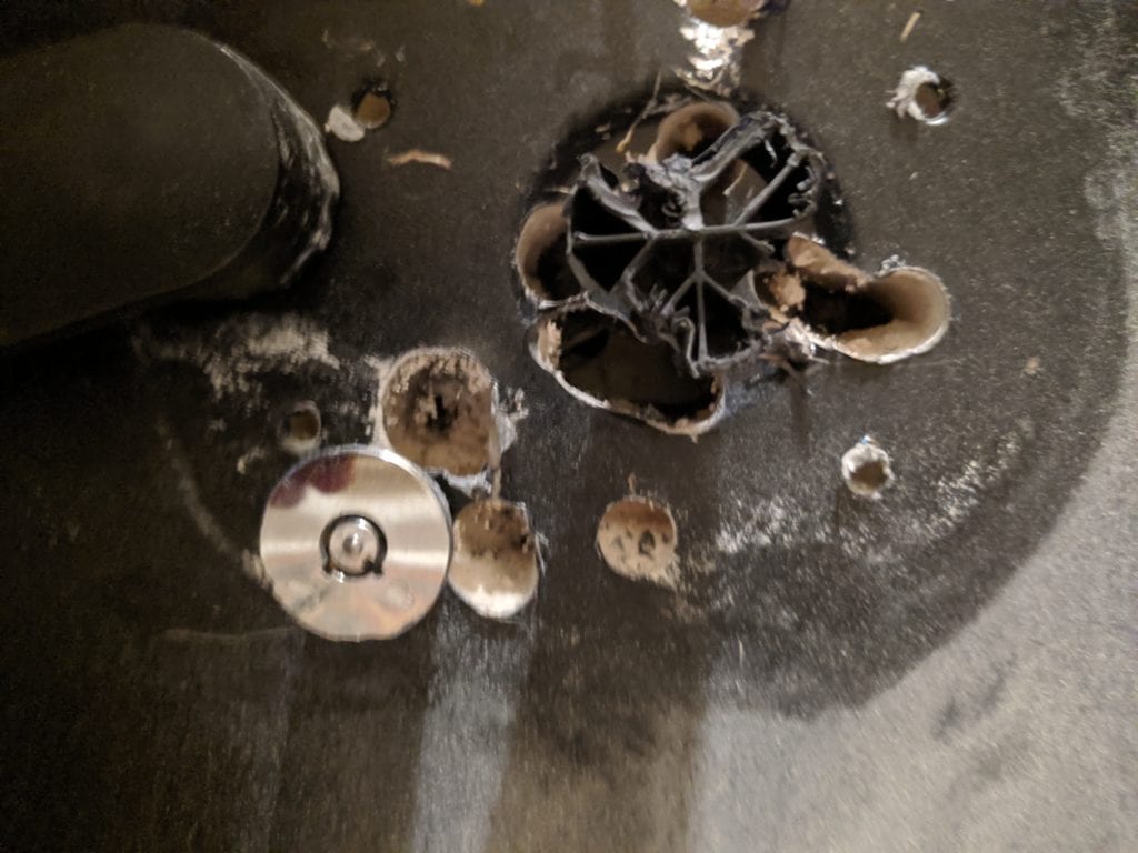 After this customer spent seven hours trying to drill a safe open he finally gave up after cutting his self and let us do it.